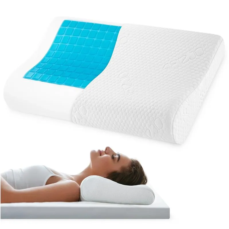 Ergonomiczne poduszki z żelem i pianką