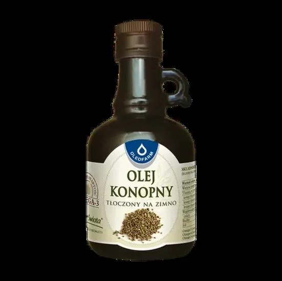 Olej konopny w domu