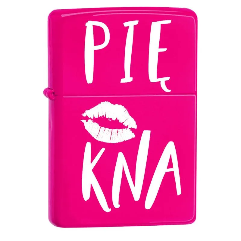 Różowa zapalniczka